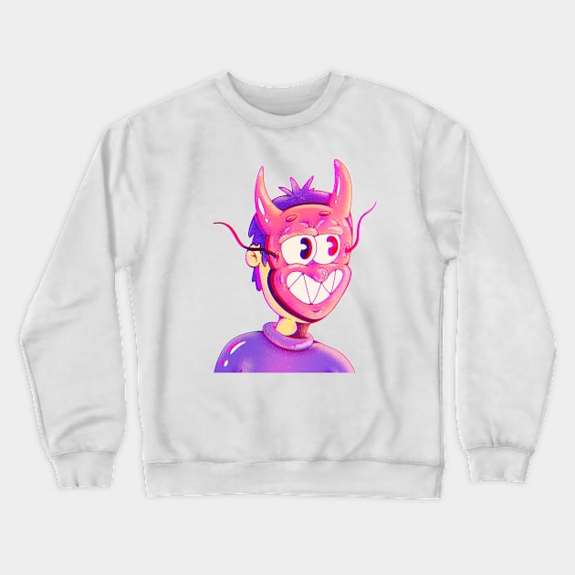 Devil mask Crewneck Sweatshirt by Sasshhaaaart